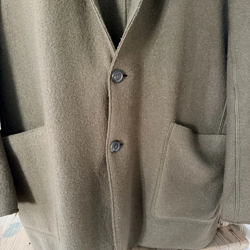 Billy Reid Olive Virgin Wool Blazer 42R - Picture 2 of 6